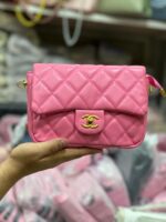 Chanel Quilted Lambskin Mini Square Classic Flap Bag - Image 7