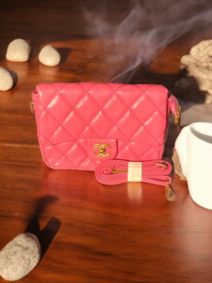 Chanel Quilted Lambskin Mini Square Classic Flap Bag