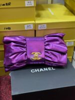 Chanel Stylish Metallic Finish Bib Bag - Image 11