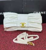 Chanel Stylish Metallic Finish Bib Bag - Image 5