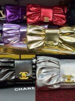 Chanel Stylish Metallic Finish Bib Bag