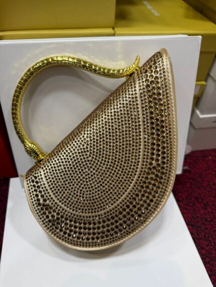 Stylish Serpenti Cuore 1968 Top Handle Calf Leather